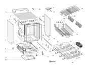 Схема №1 RSIC3M19 (F155310) с изображением Панель управления для электропосудомоечной машины Indesit C00536591