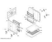 Схема №2 HBN42S551E Horno bosch ind.mltf_basc.inox.reloj et с изображением Передняя часть корпуса для плиты (духовки) Bosch 00662749