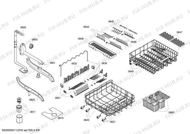 Схема №4 SL60S591EU с изображением Ручка двери для посудомойки Siemens 00439654