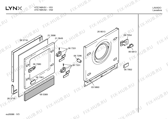 Схема №1 4TE748A TE748-Futura с изображением Кнопка для стиралки Bosch 00181734