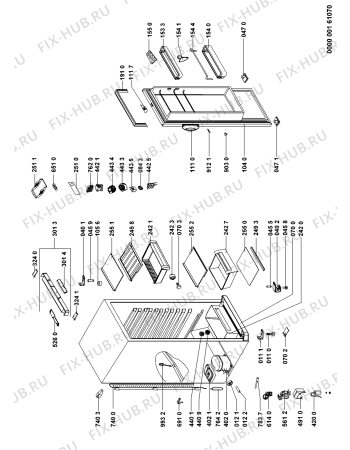 Схема №1 ARC1848 (F091207) с изображением Руководство для холодильника Indesit C00346259