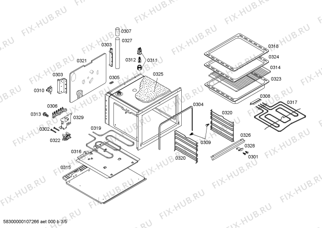 Схема №2 HS27229SC с изображением Варочная панель для плиты (духовки) Siemens 00710851