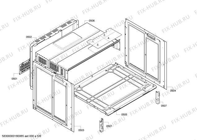 Схема №1 VVH21A3150 с изображением Кабель для электропечи Bosch 00656932