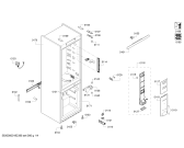 Схема №3 KGN39AI31R Bosch с изображением Дверь морозильной камеры для холодильной камеры Bosch 00776868