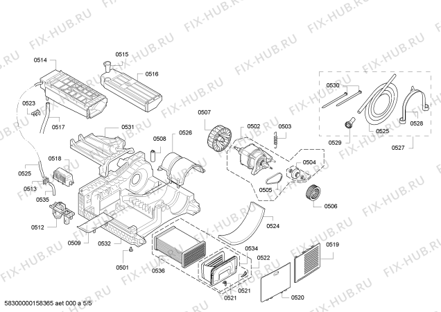 Схема №2 WTE84384SN с изображением Панель управления для сушильной машины Bosch 00702053