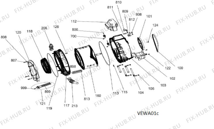 Схема №4 AWG/BM 7081 S с изображением Крышечка для стиральной машины Whirlpool 482000098883