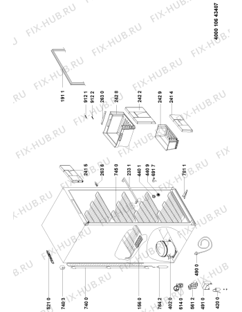 Схема №1 S27STRP1 с изображением Панель управления для холодильной камеры Whirlpool 481050316201