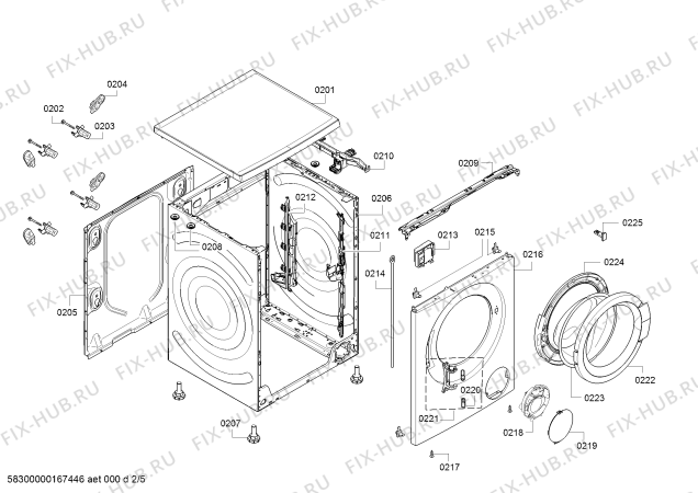 Схема №4 WVH28360OE Avantixx 7/4kg Wash&Dry с изображением Сенсор для стиральной машины Bosch 00627212