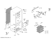 Схема №3 KGV33V43 с изображением Дверь морозильной камеры для холодильной камеры Bosch 00680956