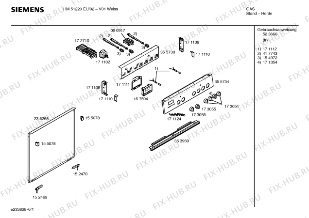 Схема №2 HM51220EU с изображением Инструкция по эксплуатации для духового шкафа Siemens 00523666