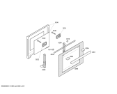 Схема №3 4HT415X с изображением Передняя часть корпуса для духового шкафа Bosch 00442366