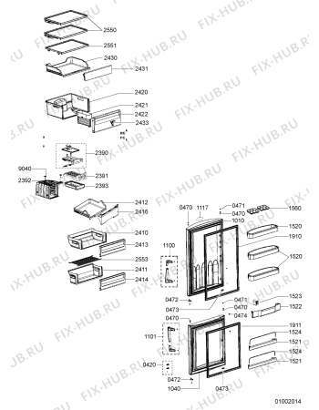 Схема №1 ARC 8120/1 с изображением Сенсорная панель для холодильной камеры Whirlpool 481246469417