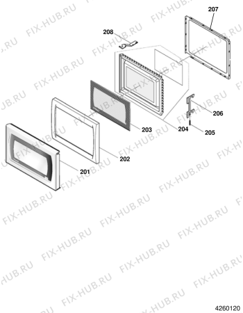 Схема №2 MW221IX (F028378) с изображением Запчасть для электропечи Indesit C00096539