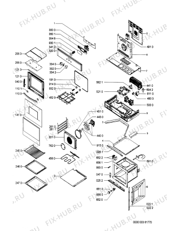 Схема №1 BMZH5082 SW с изображением Индикаторная лампа для плиты (духовки) Whirlpool 481241378552