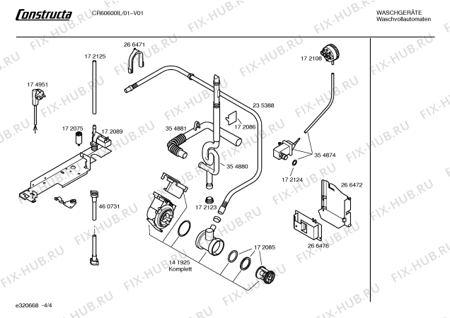 Схема №2 CR60810IL CONSTRUCTA CR6081 с изображением Кнопка для стиралки Bosch 00172098