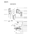 Схема №2 EA901080/70C с изображением Плата управления для электрокофемашины Krups MS-5883994