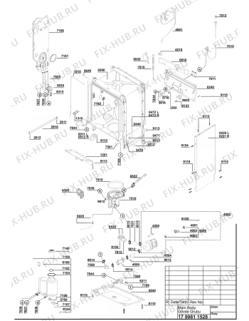 Схема №3 BEKO D 5320 FW (7600188300) с изображением Дверца для посудомоечной машины Beko 1880180510