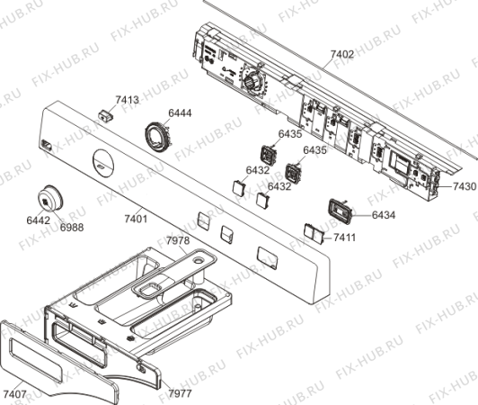 Схема №3 W6324 T (502188, WM70.1) с изображением Декоративная панель для стиралки Gorenje 503107