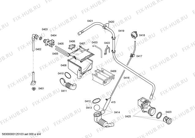 Схема №1 WAE20166GR с изображением Панель управления для стиралки Bosch 00669764