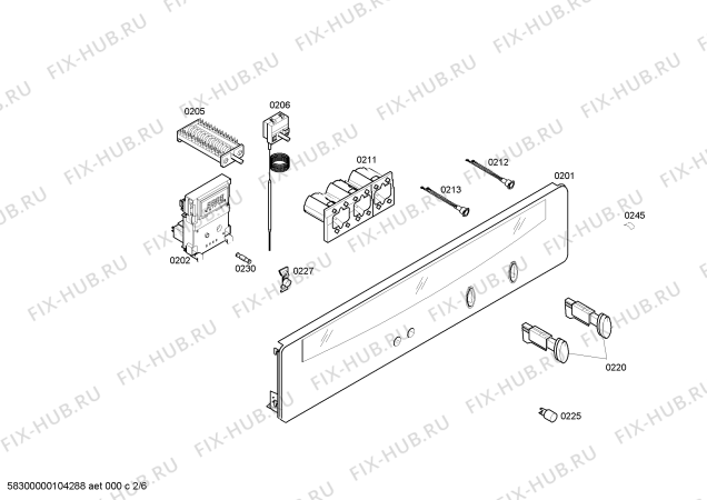 Схема №2 U1564N0GB с изображением Вытяжной канал для плиты (духовки) Bosch 00448529