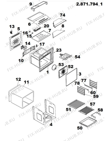 Схема №1 SHL532WS (F081706) с изображением Часовой механизм для плиты (духовки) Indesit C00296889