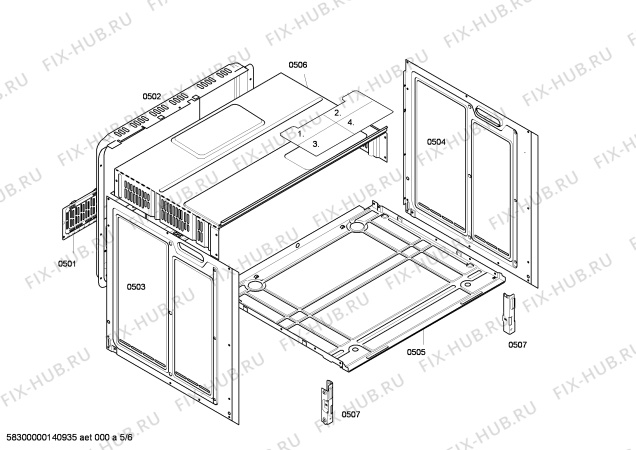 Схема №3 HE1BY26 с изображением Инструкция по эксплуатации для духового шкафа Bosch 00541264