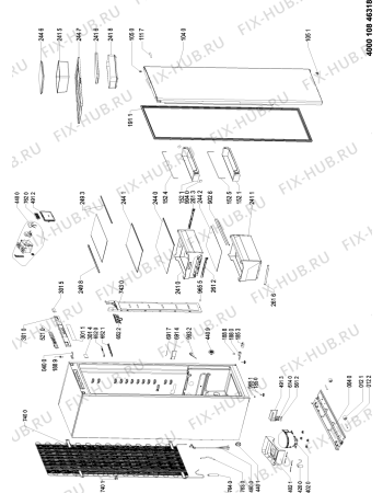 Схема №2 KCBPF 18120 с изображением Сенсорная панель для холодильника Whirlpool 481010821144