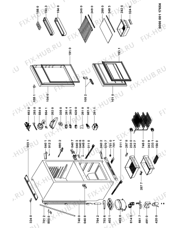 Схема №1 ARL 760/G с изображением Вложение для холодильника Whirlpool 481946078751