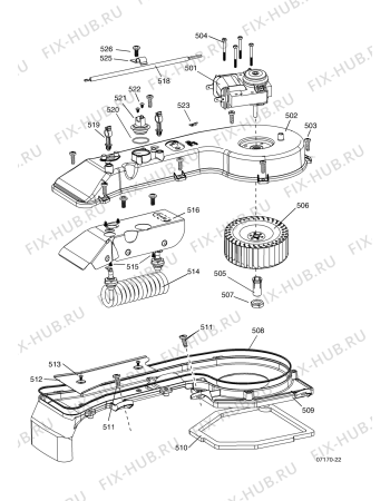 Схема №3 WIDXXL126EU (F039999) с изображением Заслонка для стиралки Indesit C00263495