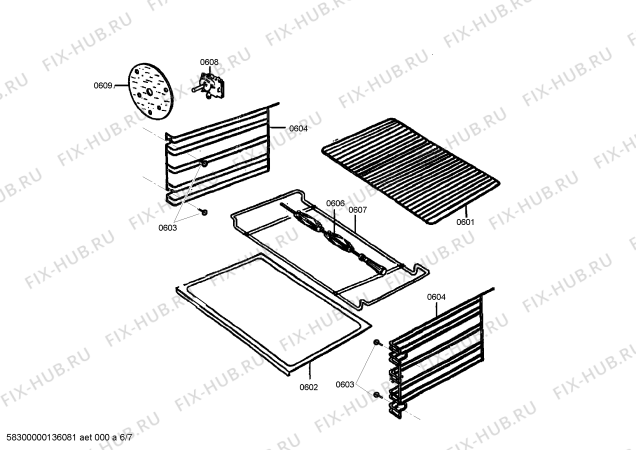 Схема №4 HG19651NE с изображением Ручка конфорки для электропечи Siemens 00615177