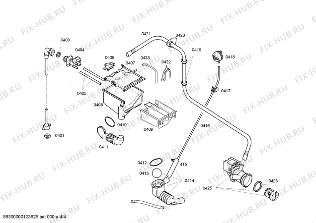 Схема №1 3TS651X с изображением Панель управления для стиралки Bosch 00663376