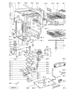 Схема №1 ADL 231/S WH с изображением Ручка регулировки (кнопка) для посудомоечной машины Whirlpool 481241359031