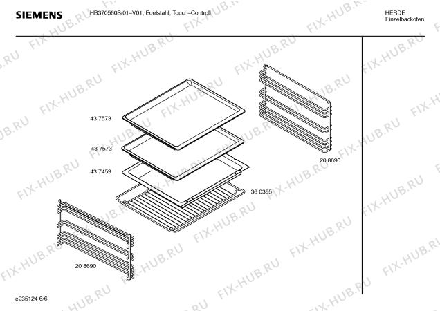 Схема №2 HB370560S с изображением Инструкция по эксплуатации для плиты (духовки) Siemens 00589530