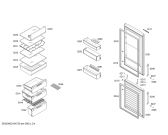 Схема №2 KGN36VP20 с изображением Дверь морозильной камеры для холодильника Bosch 00687294