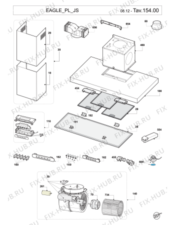 Схема №1 HBT6IX (F064901) с изображением Фиксатор для вентиляции Indesit C00285172