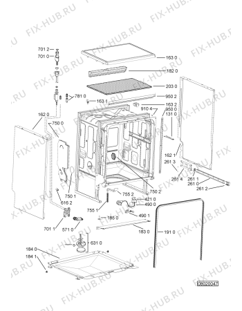 Схема №3 ADP 6741 с изображением Микромодуль для посудомойки Whirlpool 480140102565