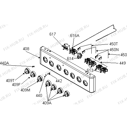 Взрыв-схема плиты (духовки) Gorenje EC52203AW (465984, 352K.10) - Схема узла 05