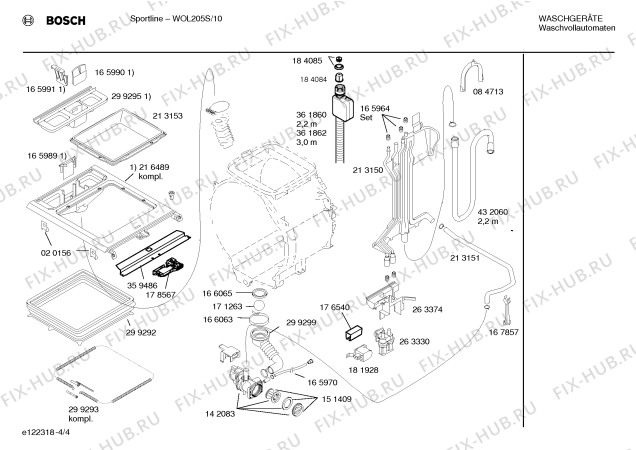 Схема №2 WOL205S sportline с изображением Панель управления для стиральной машины Bosch 00366114