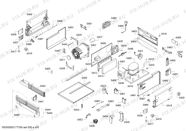 Схема №1 CIW24MIIR6 с изображением Крепеж для холодильника Bosch 00713432