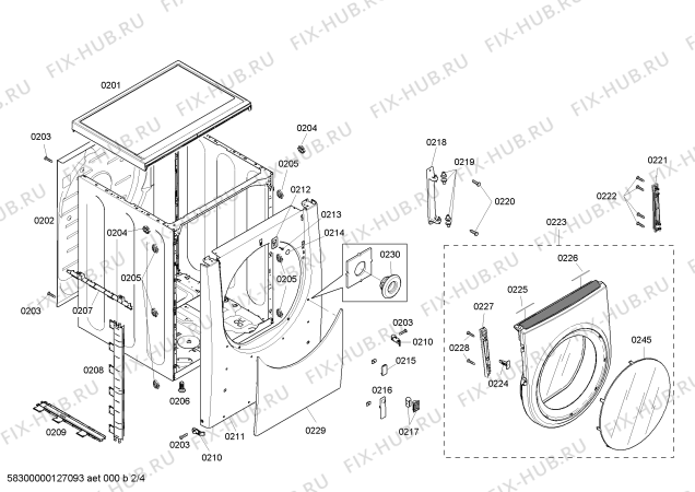 Взрыв-схема сушильной машины Bosch WTMC8321CN Nexxt 800 Series - Схема узла 02