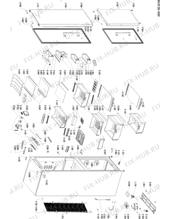 Схема №1 KGSF 20P A4+ WS с изображением Панель управления для холодильника Whirlpool 481010753422