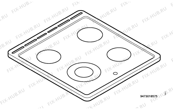 Взрыв-схема плиты (духовки) Electrolux EKC6735 - Схема узла Hob 271