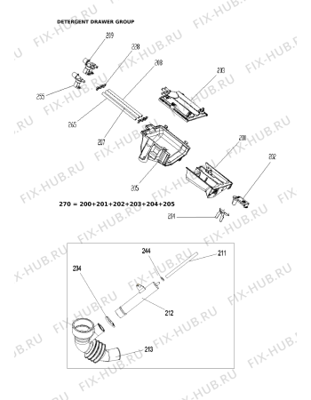 Схема №1 LOP 1050/1 с изображением Ручка (крючок) люка для стиралки Whirlpool 480111101903