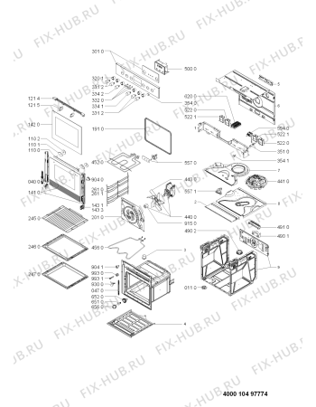 Схема №1 EMVK 7265/IN с изображением Обшивка для электропечи Whirlpool 481010453896