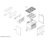 Схема №3 PGR366ZS с изображением Панель управления для плиты (духовки) Bosch 00219992
