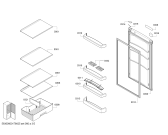 Схема №2 KGN39NW19R с изображением Дверь для холодильника Bosch 00713478