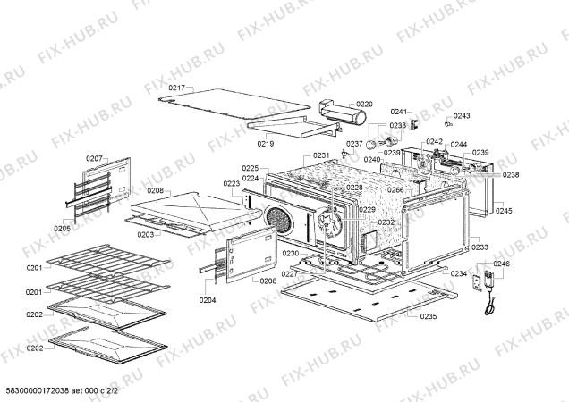 Схема №1 HBX33R51 с изображением Панель управления для духового шкафа Bosch 00743220