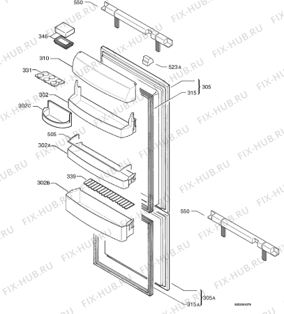 Схема №1 EUO1120 с изображением Запчасть для холодильника Aeg 50267696008