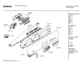 Схема №2 SE35A260 с изображением Передняя панель для посудомойки Siemens 00434595