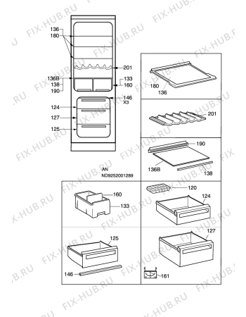 Взрыв-схема холодильника Electrolux ER8513B - Схема узла C10 Interior